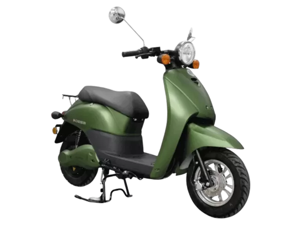 Električni skuter E2go, zelene boje, pogled odozgo