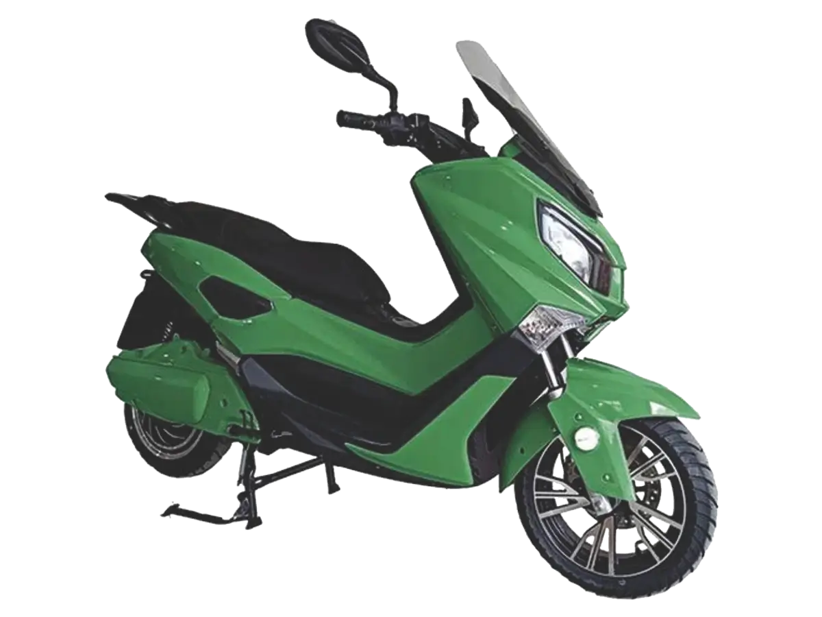 Električni motocikl Tiger zeleni desni poluprofil