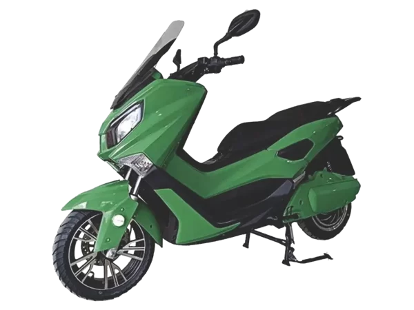 Električni motocikl Tiger zeleni levi poluprofil