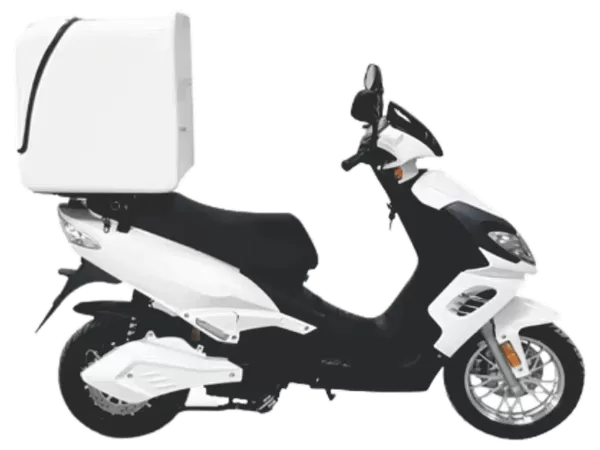 Električni skuter Lipo bele boje desni profil